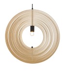 Pendant lamps - Maytoni Roots Wooden Pendant Lamp 1xE27 40W Black MOD197PL-01W2 - product 4