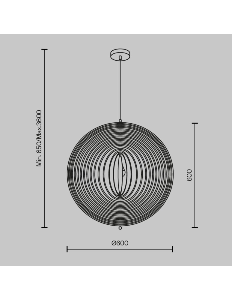 Pendant lamps - Maytoni Roots Wooden Pendant Lamp 1xE27 40W Black MOD197PL-01W2 - product kolory-swiatla.pl 6