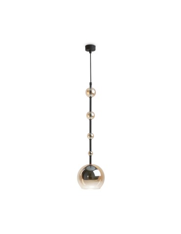 Maytoni Ros Glass Ball Pendant Lamp 1xGU10 28W Black MOD227PL-01B1