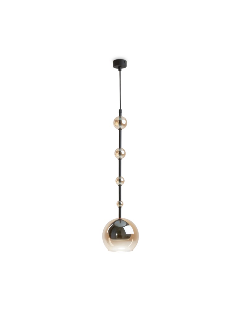 Pendant lamps - Maytoni Ros Glass Ball Pendant Lamp 1xGU10 28W Black MOD227PL-01B1 - product kolory-swiatla.pl 1