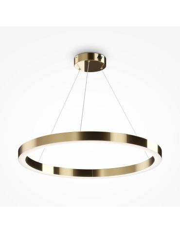 Maytoni Saturno LED Ring Pendant Lamp 60W 4200lm 4000K Brass MOD415PL-L60BS4K