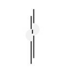 Designer wall lamps - Maytoni Skyline LED wall lamp/wall lamp 23W 800lm 4000K Black MOD179WL-L22W4K1 - product 1