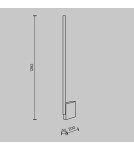 Modern floor lamps - Maytoni Solid LED Floor Lamp 24W 2350lm 3000K Grey MOD277FL-L24GR3K. - product 6