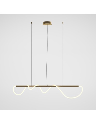 Maytoni Tau LED Pendant Lamp 30W 1250lm 3000K Gold MOD166PL-L30G3K.