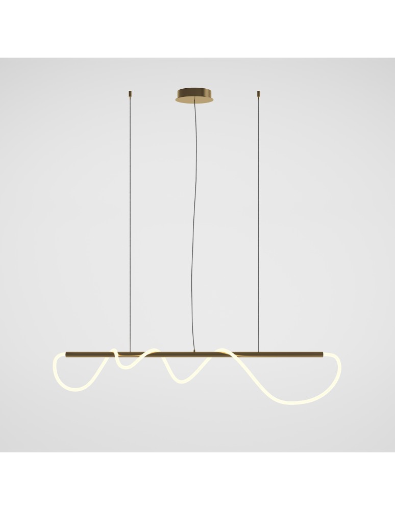 Pendant lamps - Maytoni Tau LED Pendant Lamp 30W 1250lm 3000K Gold MOD166PL-L30G3K. - product kolory-swiatla.pl 1