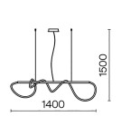 Pendant lamps - Maytoni Tau LED Pendant Lamp 30W 1250lm 3000K Gold MOD166PL-L30G3K. - product 5