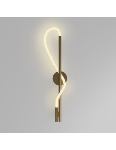 Maytoni Tau LED wall/hall lamp 13W 600lm 3000K Gold MOD166WL-L12G3K.