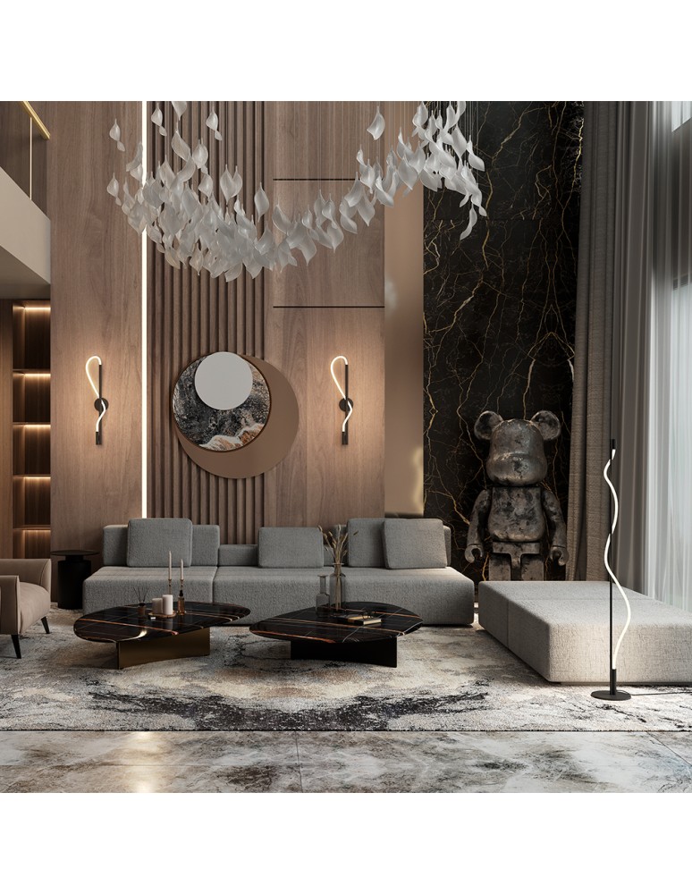 Floor lamps - Maytoni Tau LED Floor Lamp 15W 450lm 3000K Black MOD166FL-L15B3K. - product kolory-swiatla.pl 3