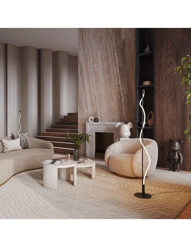 Floor lamps - Maytoni Tau LED Floor Lamp 15W 450lm 3000K Black MOD166FL-L15B3K. - product kolory-swiatla.pl 5