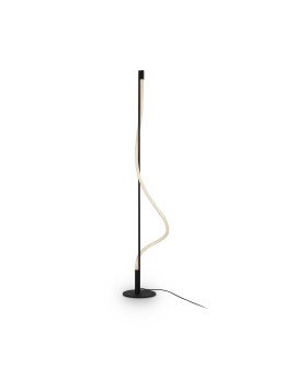 Maytoni Tau Lampa Podłogowa LED 15W 450lm 3000K Czarny MOD166FL-L15B3K
