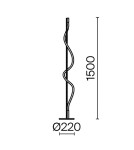 Floor lamps - Maytoni Tau LED Floor Lamp 15W 450lm 3000K Black MOD166FL-L15B3K. - product 8