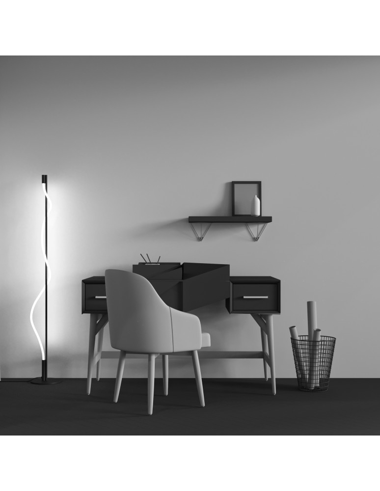 Floor lamps - Maytoni Tau LED Floor Lamp 15W 450lm 3000K Black MOD166FL-L15B3K. - product kolory-swiatla.pl 4
