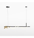Pendant lamps - Maytoni Tau LED Pendant Lamp 30W 1500lm 3000K Black, Gold MOD166PL-L30GB3K - product 1
