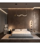 Pendant lamps - Maytoni Tau LED Pendant Lamp 30W 1500lm 3000K Black, Gold MOD166PL-L30GB3K - product 2