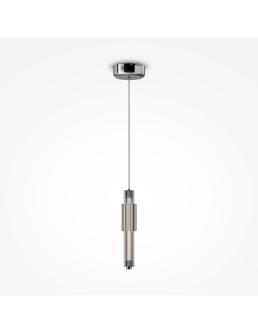 Maytoni Verticale Lampa Wisząca Szklana LED 8W 800lm 3000K Chrom MOD308PL-L9CH3K