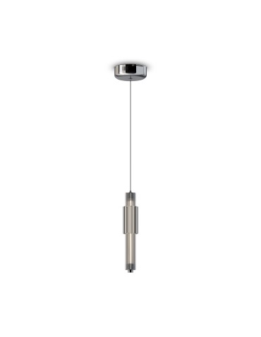 Maytoni Verticale Lampa Wisząca Szklana LED 8W 800lm 3000K Chrom MOD308PL-L9CH3K - produkt 2