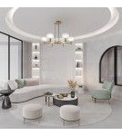 Modern chandeliers - Maytoni Vision Pendant Lamp 6xE14 60W Gold MOD411PL-06G. - product 2