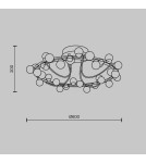 LED ceiling lamps - Maytoni Tessara LED Ceiling Lamp 55W 4100lm 3000K Gold MOD081CL-L36G3K. - product 5