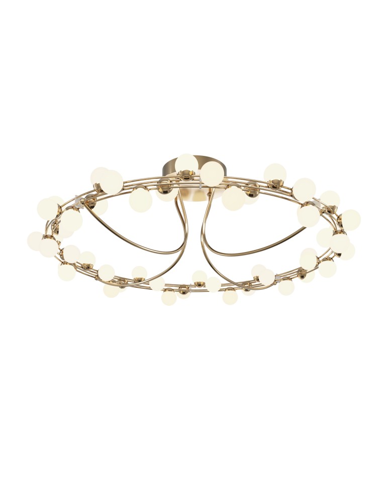 LED ceiling lamps - Maytoni Tessara LED Ceiling Lamp 72W 5600lm 3000K Gold MOD081CL-L48G3K. - product kolory-swiatla.pl 1