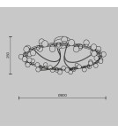LED ceiling lamps - Maytoni Tessara LED Ceiling Lamp 72W 5600lm 3000K Gold MOD081CL-L48G3K. - product 5