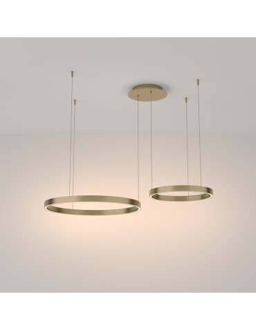 Maytoni Rim Lampa Wisząca Ringi LED 61W 3500lm 3000K Mosiądz MOD058PL-L55BS3K - produkt 2