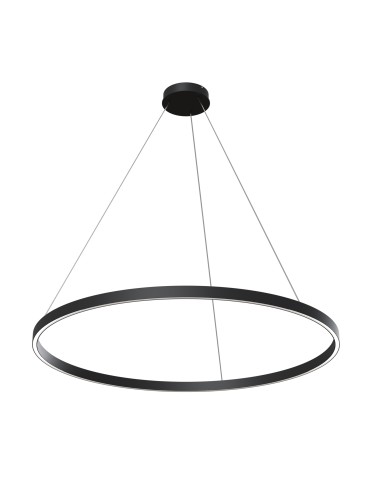 Maytoni Rim Lampa Wisząca Ring LED 61W 3500lm 3000K Czarny MOD058PL-L54B3K