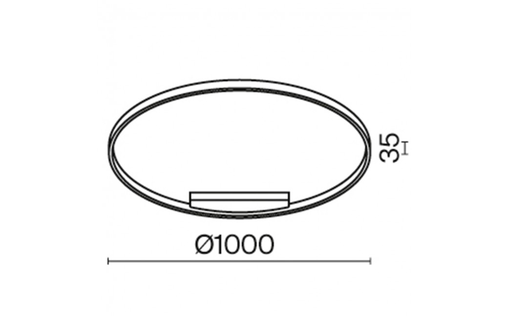 Maytoni Rim Lampa Wisząca Ring LED 61W 3500lm 3000K Czarny MOD058PL-L54B3K