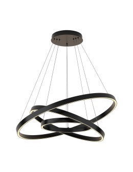 Maytoni Rim Lampa Wisząca Ringi LED 115W 6100lm 3000K Czarny MOD058PL-L100B3K