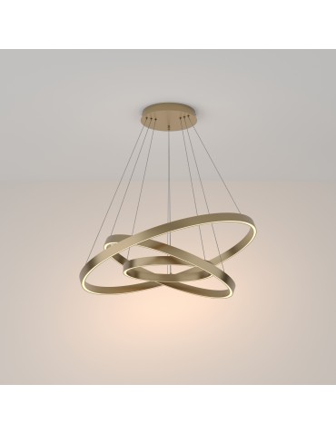Maytoni Rim LED Pendant Lamp 115W 6100lm 3000K Brass MOD058PL-L100BS3K.