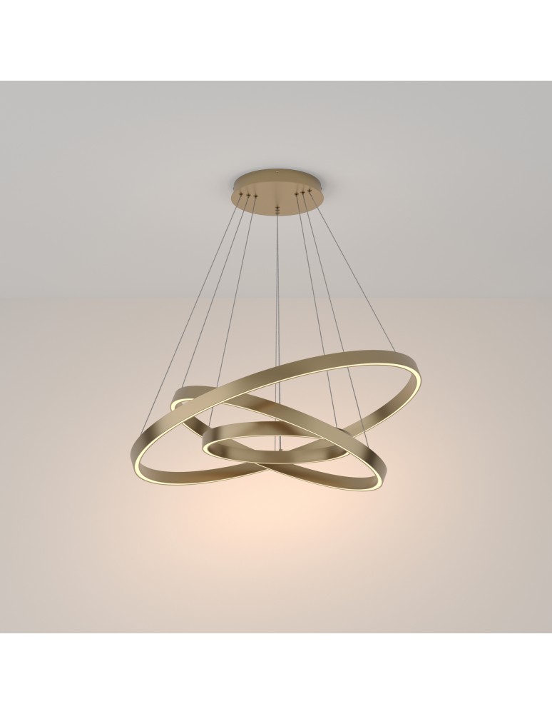 Pendant lamps - Maytoni Rim LED Pendant Lamp 115W 6100lm 3000K Brass MOD058PL-L100BS3K. - product kolory-swiatla.pl 1