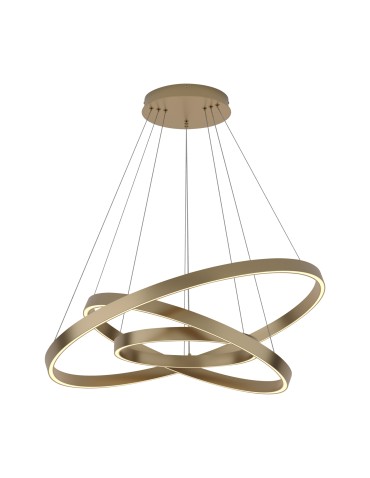 Maytoni Rim Lampa Wisząca Ringi LED 115W 6100lm 3000K Mosiądz MOD058PL-L100BS3K - produkt 2