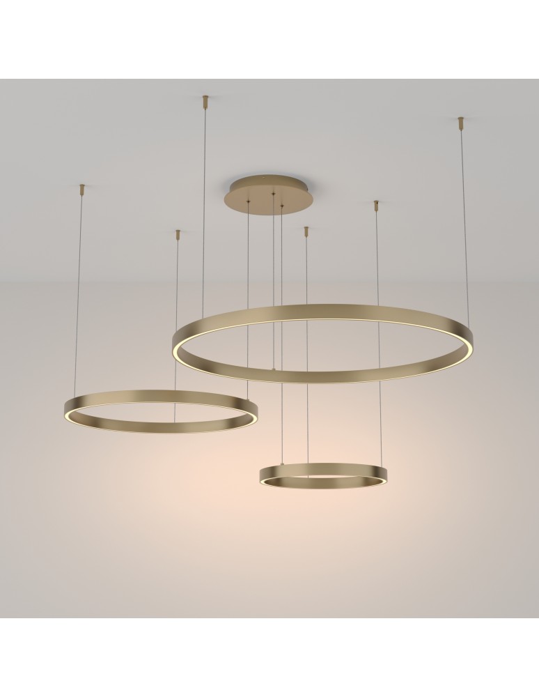 Pendant lamps - Maytoni Rim LED Pendant Lamp 115W 6100lm 3000K Brass MOD058PL-L100BS3K. - product kolory-swiatla.pl 3