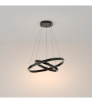 Pendant lamps circles - Maytoni Rim LED Pendant Lamp 61W 3500lm 3000K Black MOD058PL-L55B3K. - product 4