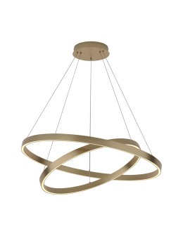 Maytoni Rim LED Ring Pendant Lamp 88W 5200lm 3000K Brass MOD058PL-L74BS3K