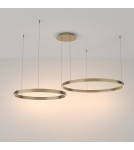 Pendant lamps circles - Maytoni Rim LED Ring Pendant Lamp 88W 5200lm 3000K Brass MOD058PL-L74BS3K - product 2