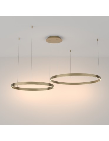 Maytoni Rim Lampa Wisząca Ringi LED 88W 5200lm 3000K Mosiądz MOD058PL-L74BS3K - produkt 2