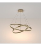 Pendant lamps circles - Maytoni Rim LED Ring Pendant Lamp 88W 5200lm 3000K Brass MOD058PL-L74BS3K - product 3