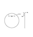 Ring wall lamps - Maytoni Rim LED wall lamp/wall lamp 51W 2400lm 3000K Black MOD058WL-L50B3K - product 4