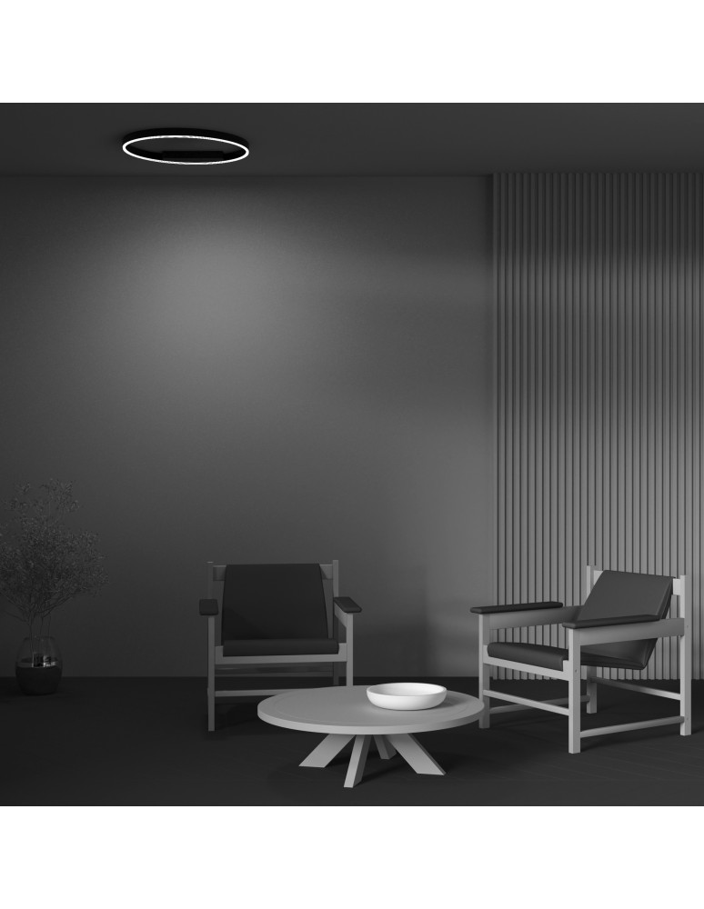 Ring ceiling lamps - Maytoni Rim Ceiling Lamp 1xLED 37W 1800lm 4000K Black MOD058CL-L35B4K. - product kolory-swiatla.pl 5