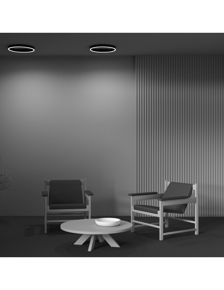 Ring ceiling lamps - Maytoni Rim Ceiling Lamp 1xLED 25W 1200lm 4000K Black MOD058CL-L25B4K. - product kolory-swiatla.pl 5
