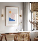 Wall lamps - Maytoni Stelo LED wall lamp/wall lamp 7W 600lm 3000K Brass MOD116WL-L7BS3K - product 2