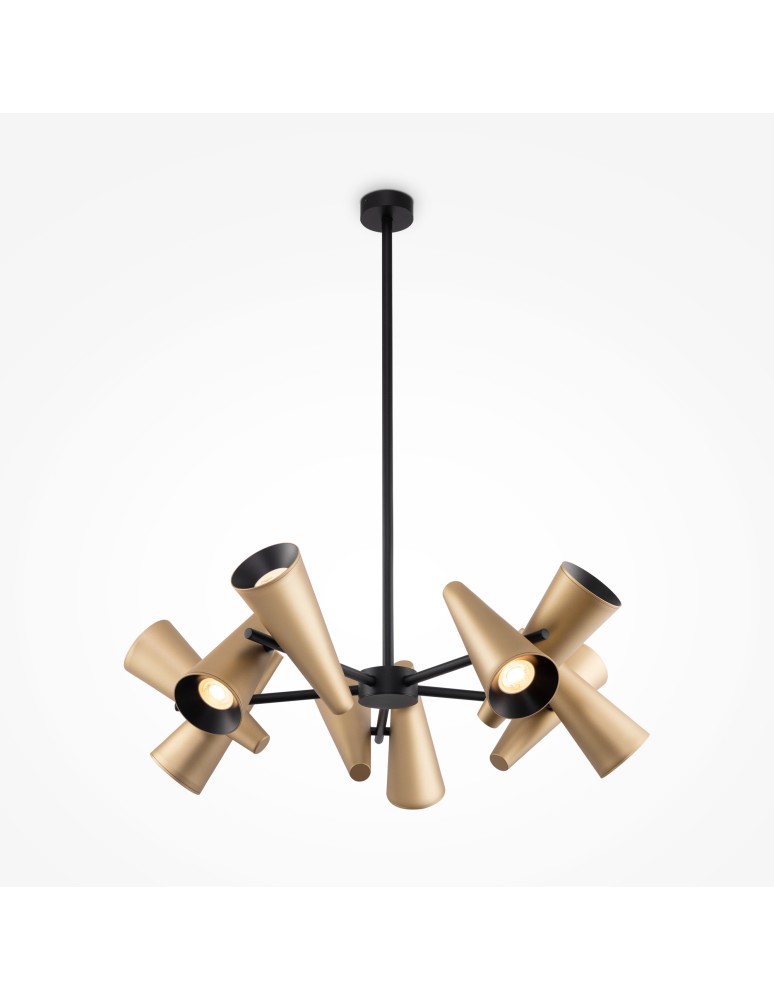 Industrial pendant lamps - Maytoni Giro Pendant Lamp 10xGU10 50W Brass MOD095PL-10BS - product kolory-swiatla.pl 4