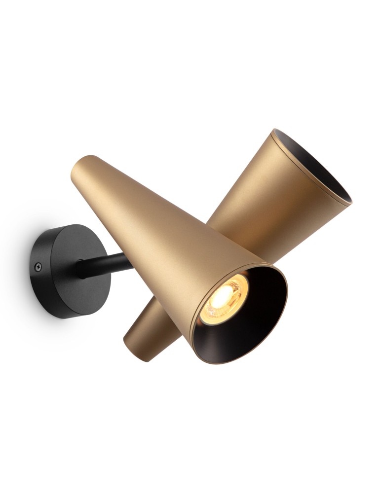 Maytoni Giro Kinkiet/Ścienna 2xGU10 50W Mosiądz MOD095WL-02BS