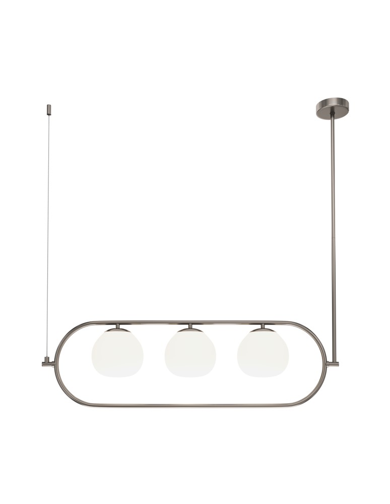 Pendant lamps - Maytoni Erich Pendant Lamp 3xE14 40W Nickel MOD221PL-03N - product kolory-swiatla.pl 1