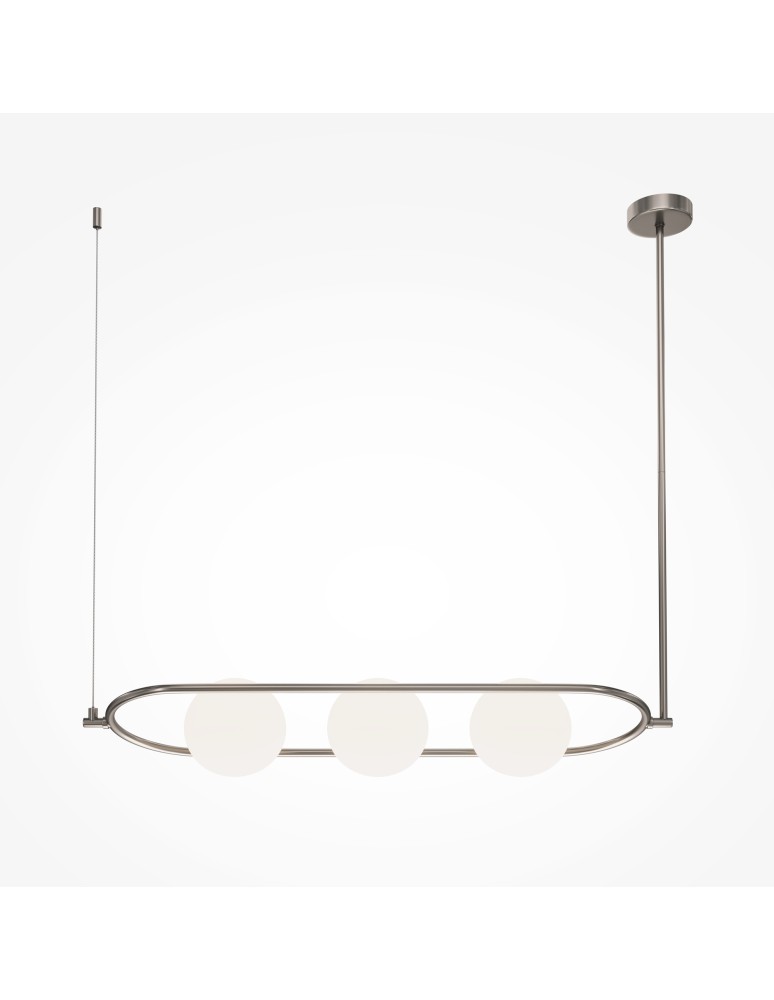Pendant lamps - Maytoni Erich Pendant Lamp 3xE14 40W Nickel MOD221PL-03N - product kolory-swiatla.pl 3