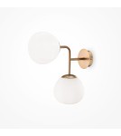 Wall lamps spheres - Maytoni Erich Wall lamp/wall lamp 2xE14 40W Gold MOD221WL-02G - product 2