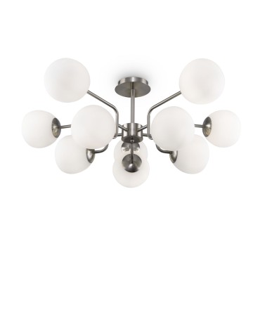 Maytoni Erich Lampa Sufitowa 10xE14 40W Nikiel MOD221PL-10N