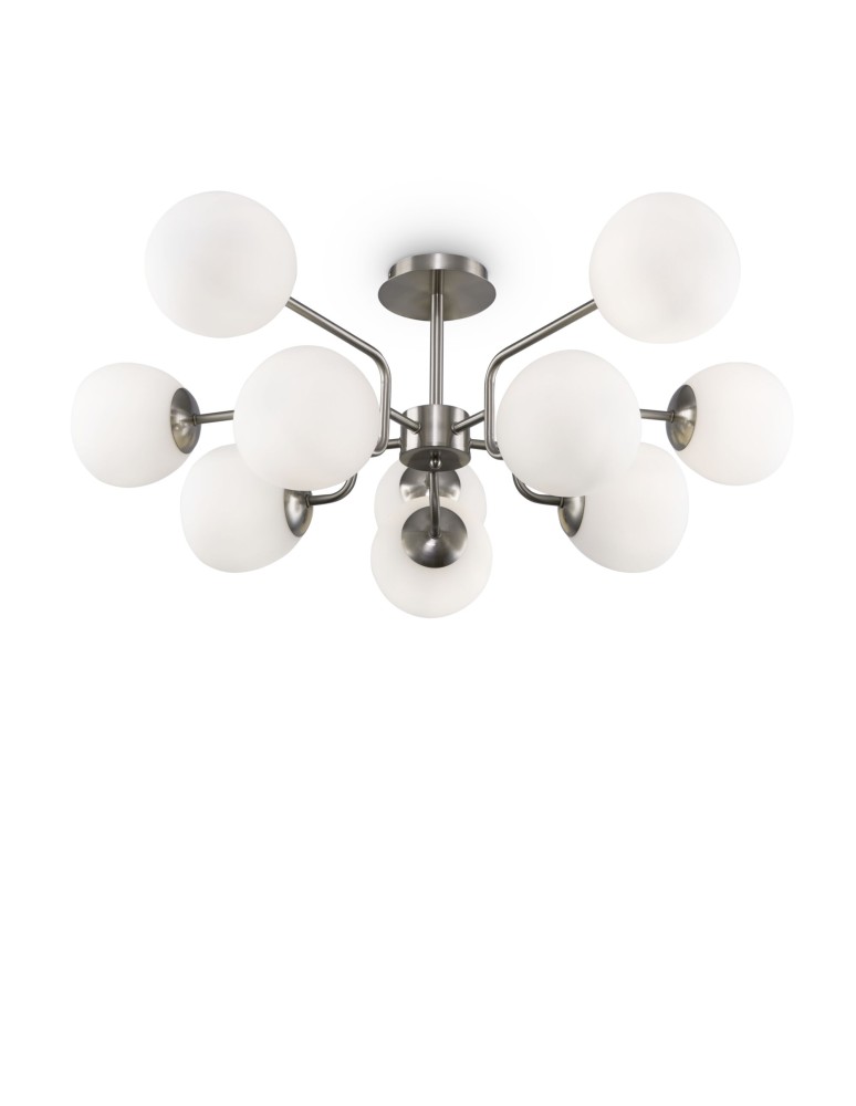 Ceiling lamps - Maytoni Erich Ceiling Lamp 10xE14 40W Nickel MOD221PL-10N. - product kolory-swiatla.pl 1