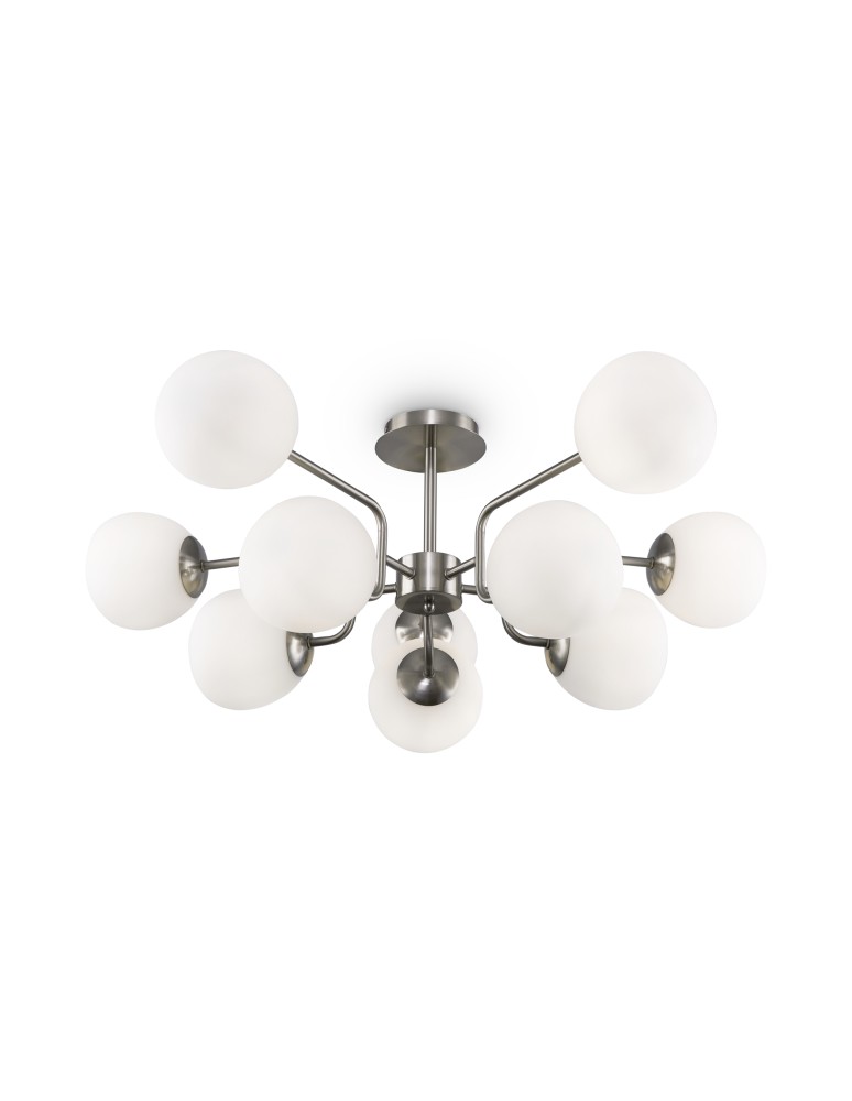 Ceiling lamps - Maytoni Erich Ceiling Lamp 10xE14 40W Nickel MOD221PL-10N. - product kolory-swiatla.pl 2