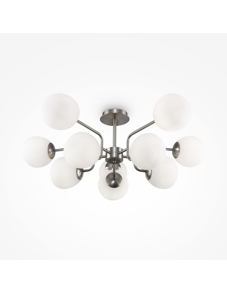 Ceiling lamps - Maytoni Erich Ceiling Lamp 10xE14 40W Nickel MOD221PL-10N. - product kolory-swiatla.pl 3